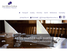 Tablet Screenshot of janboruvka.cz